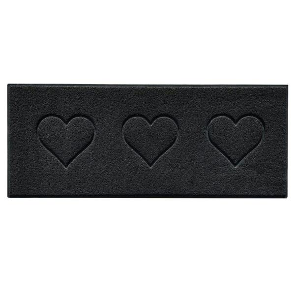 Nicoman Embossed Triple Heart Runner and Entrance Mat - Multiple Colours