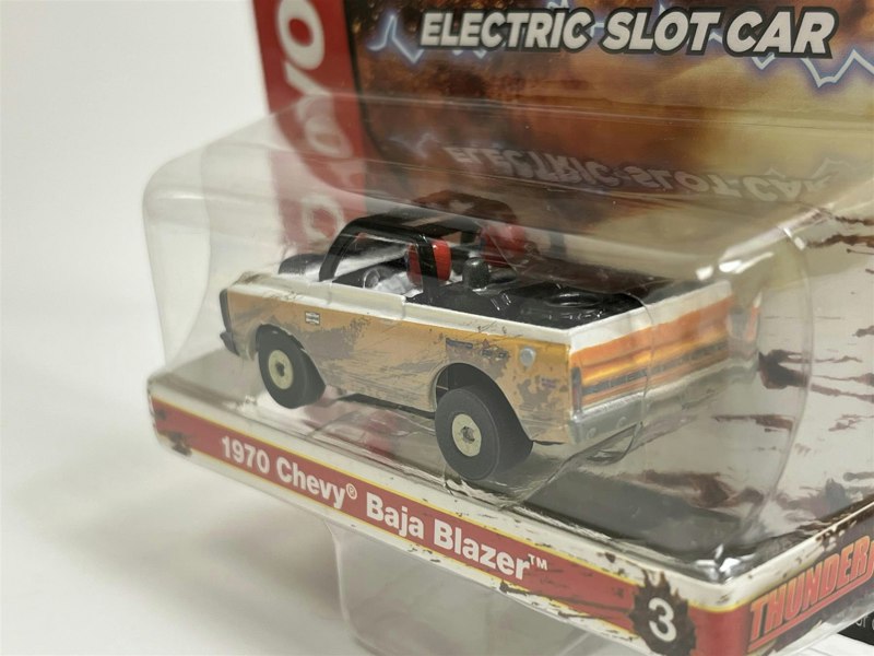 Auto World Slot Cars 1970 Chevy Baja Blazer Orange X Traction Off Road HO Scale SC375-3