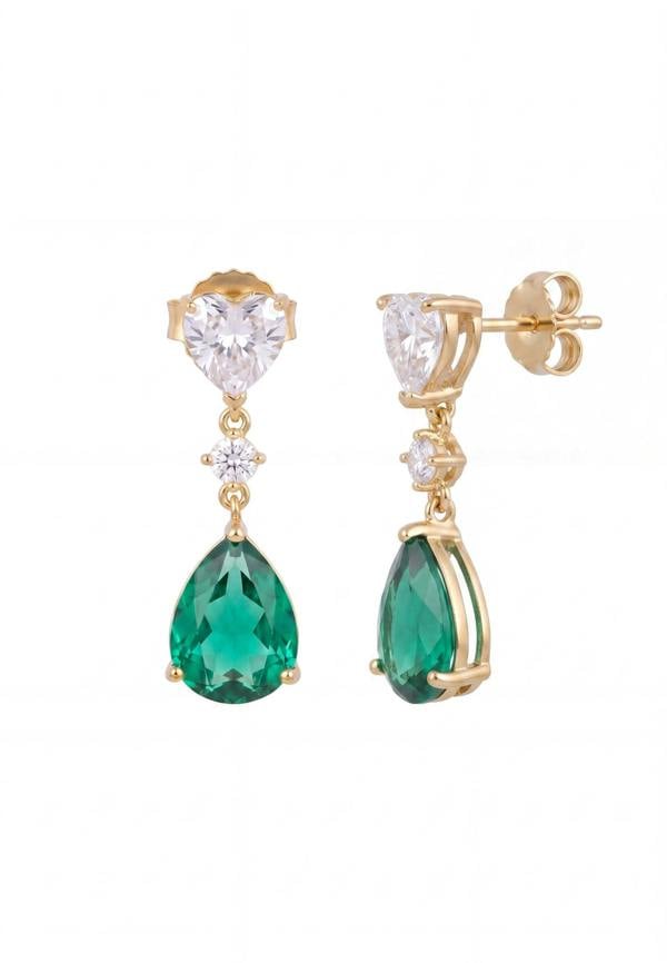 Latelita Irina Paraiba Tourmaline Teardrop Earrings Gold