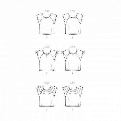 Simplicity Sewing Pattern 9538, Tops, Vintage Style for Women, D5 (4-6-8-10-12) - Easy