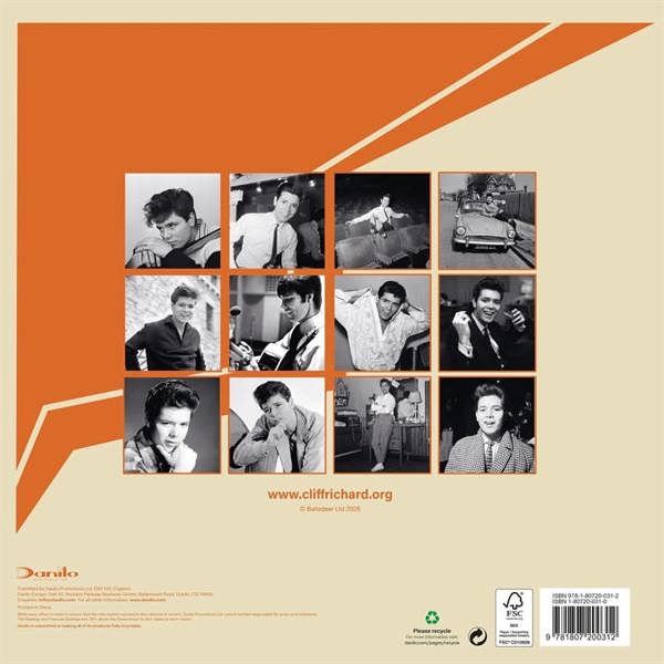 Cliff Richard, Record Collector's Edition Calendar 2027, Wall Calendars, Month To View, Entertainment, Gift