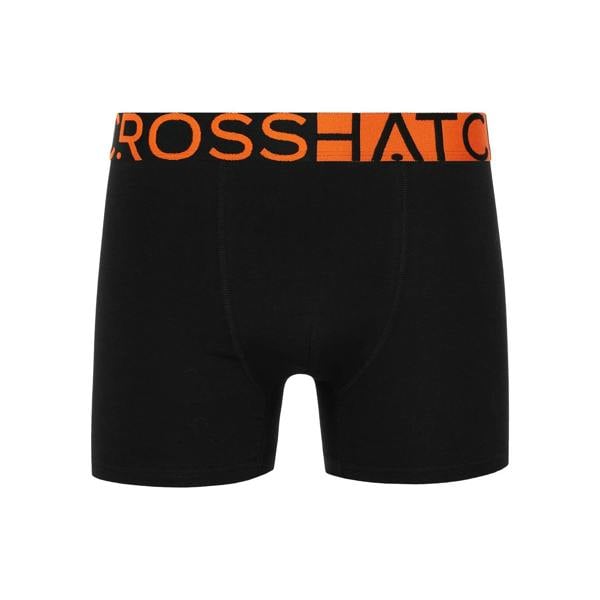 Crosshatch Mens Endocamo Regular Boxer Shorts (Pack of 5) - Orange - 