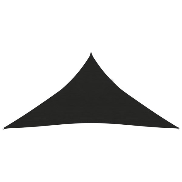 Berkfield Sunshade Sail 160 g/m�__ Black 5x6x6 m HDPE