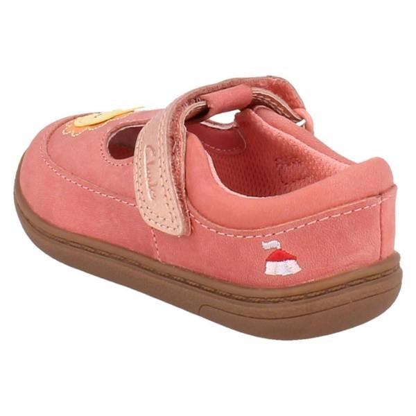 Clarks Girls Clarks Elephant And Lion Design T-Bar Shoes Flash Hats