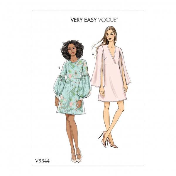 Vogue Sewing Pattern 9344, Dresses for Women, A5 (6-8-10-12-14) - Easy