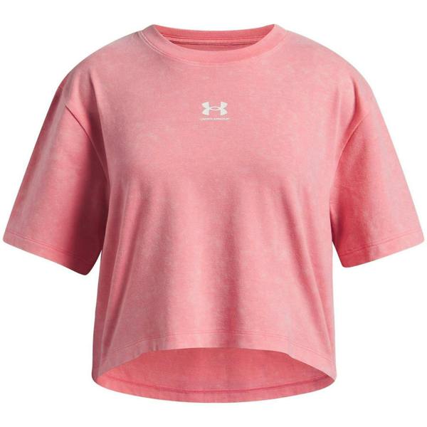 Under Armour Childrens/Kids Rival Relaxed Fit T-Shirt - Pink/White - 
