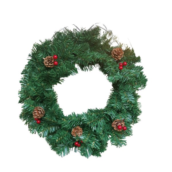 Samuel Alexander 50cm Premier Christmas Wreath With Festive Berry and Cones