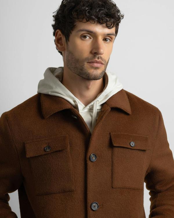 Steel & Jelly Grindal - Rust Brushed Twill Harrington Jacket