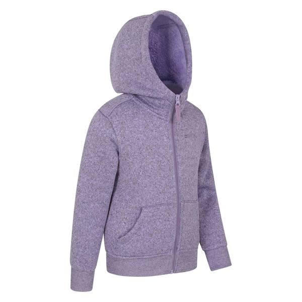 Mountain Warehouse Childrens/Kids Nevis Faux Fur Lined Hoodie - Purple - 