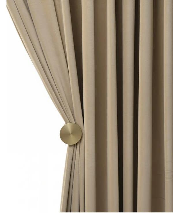 Anyhouz Anydrape 250cm Khaki High Quality Modern Velvet Blackout Curtains for Living Room Bedroom Dining Luxury Window Drape