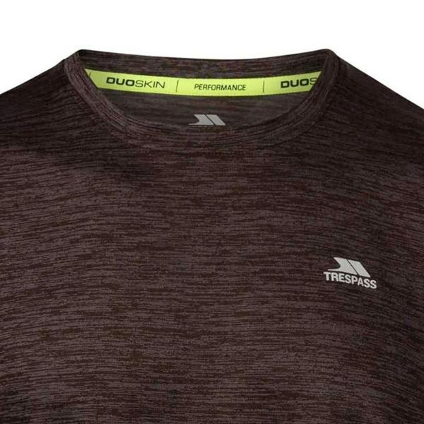 Trespass Mens Kearsley Active Top - Dark Flint Marl - 