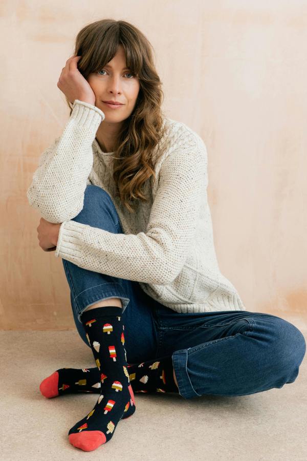Lily & Me Olive The Owl Bamboo Socks And Decoration Giftbox