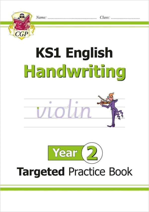 CGP KS1 Year 2 Workbook Bundle – Ages 6-7 (Grammar Punctuation and Spelling, Reading Comprehension, Handwriting, Maths)