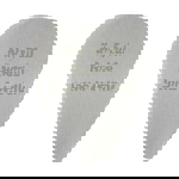 Personalised Memento Company Personalised Silver Plectrum