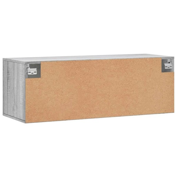 Berkfield Wall Cabinet Grey Sonoma 100x36.5x35 cm Engineered Wood