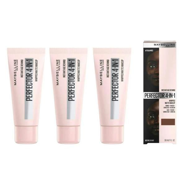 Maybelline New York 3 x Maybelline Instant Anti Age Perfector 4-in-1 Whipped Matte Makeup - 04 Medium Deep