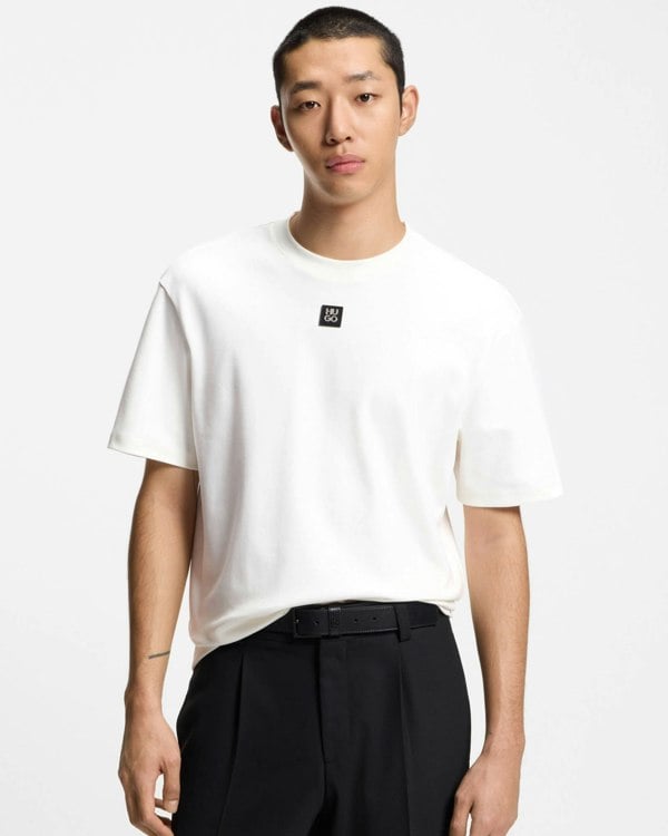 HUGO Dalile Mens T-Shirt - Natural 103