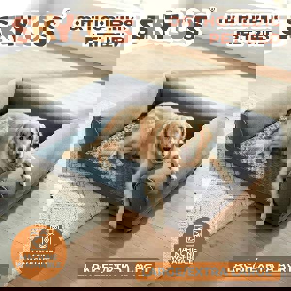 Skylos Orthopeadic Pet Bed Large Dog Mattress Cushion Soft Washable Suppotive