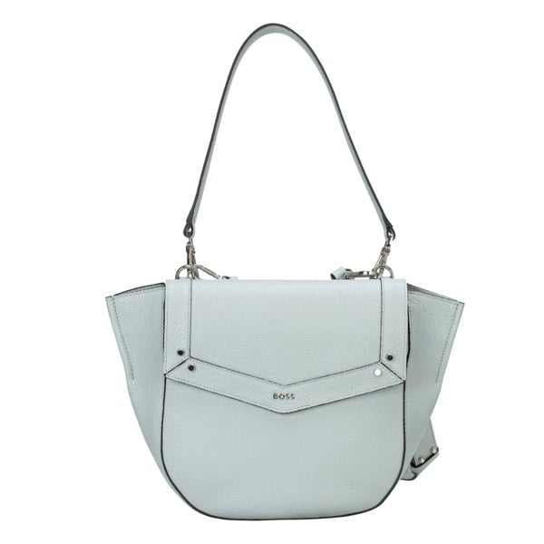 Hugo Boss Ivy Leather Saddle Bag - Green