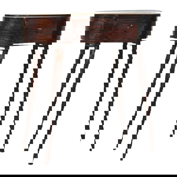 Artisan Furniture Solid Wood California Walnut Rounded Small Console Table