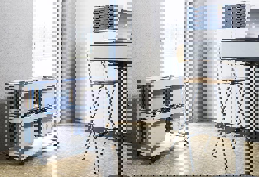 Durable 2 Level Suspension File Trolley | for 200 A4 Folders | Grey