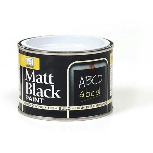 151 4X Matt Black Paint Tin 180ml