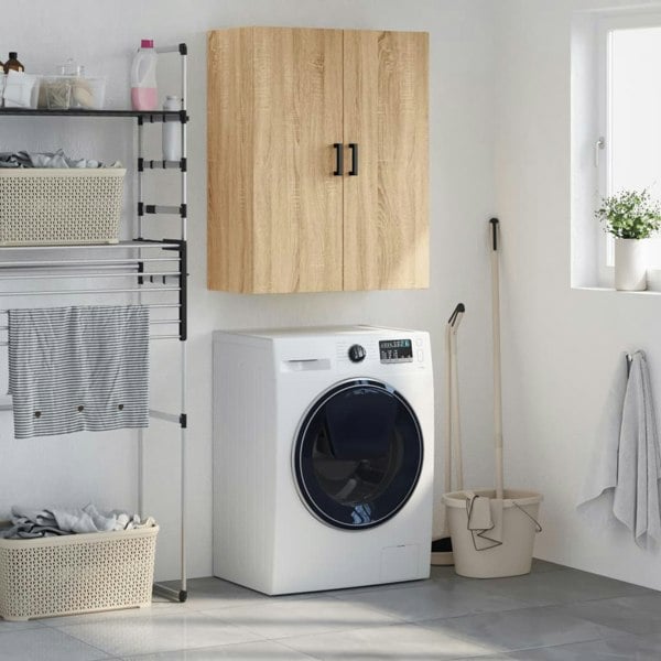 Berkfield Wall Mounted Cabinet Sonoma Oak 69.5x34x90 cm