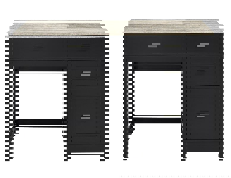 Dorel Home Carver Lift Top Office Desk Black