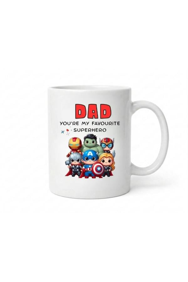 Dyzi Dad Superhero Mug Youre My Favourite Superhero Ceramic Cup