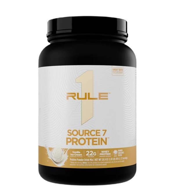 Rule One Source7 Protein, Vanilla Ice Cream - 819g