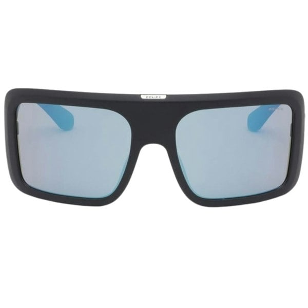 Police Full Rim Square Frame Matte Black Sunglasses