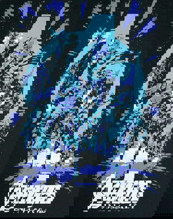 Marvel Mens Black Avengers Short Sleeved T-Shirt