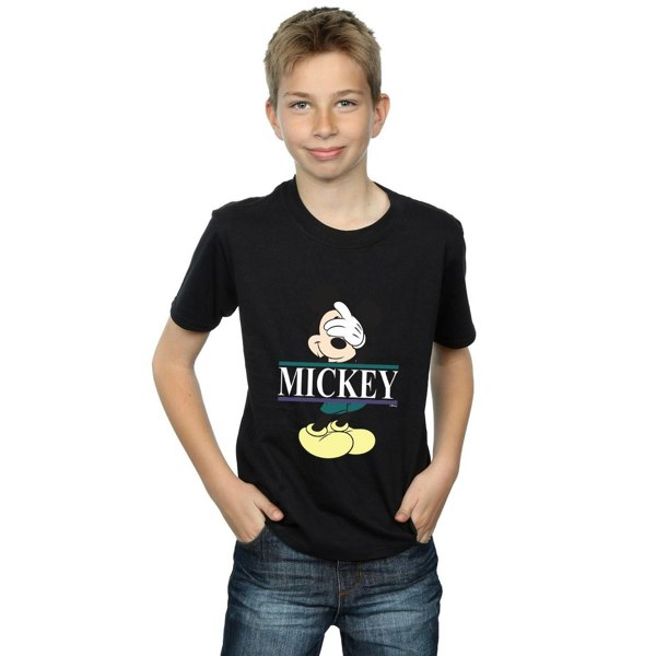 Disney Boys Mickey Mouse Letters T-Shirt - Black