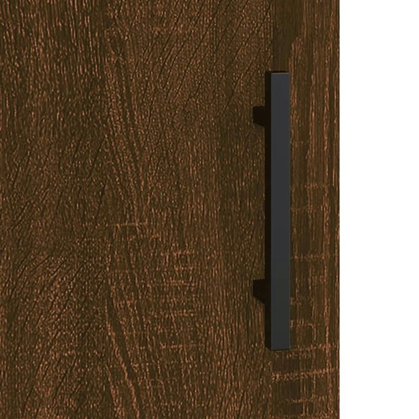 Berkfield Wall Mounted Cabinet Brown Oak 69.5x34x90 cm Engineered Wood