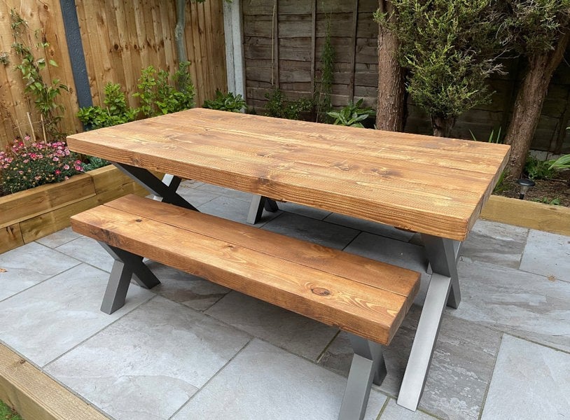 The Bespoke Carpentry Co Outdoor Chunky Dining Table (3")