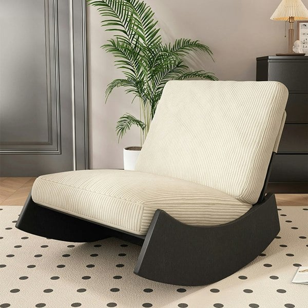 Rit Concept Anaya Rocking Chair, Corduroy & Wood
