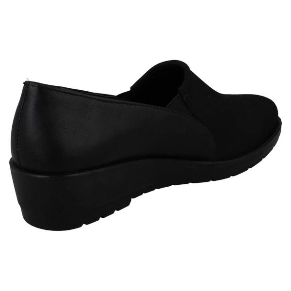 Eaze Ladies Eaze Mid Wedge Casual Shoes F90065