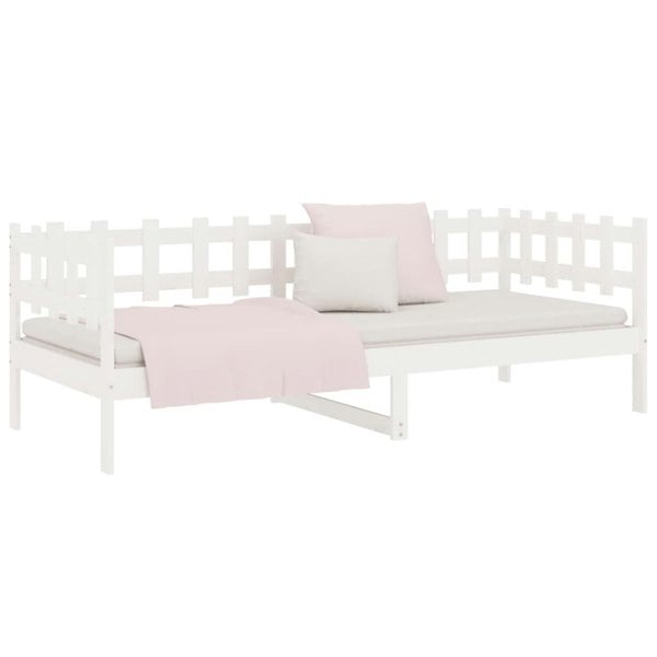 Berkfield Day Bed White 90x190 cm Solid Wood Pine