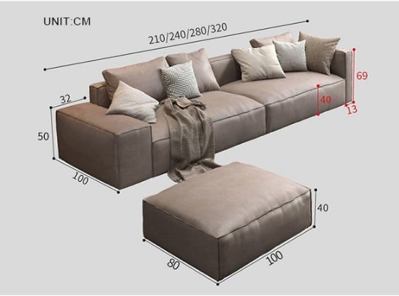 Hartste Two Seater Sofa, Leathaire-Weilai Concept-Weilai Concept