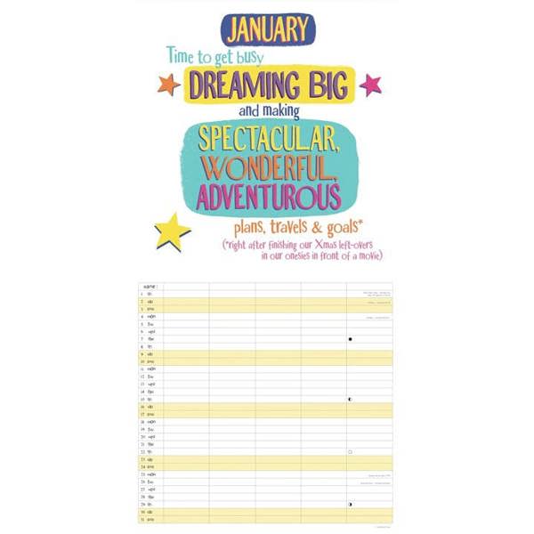 Bright Side, Busy Making Memories Family Organiser 2027, Family Planners, Month To View, Humour, Gift