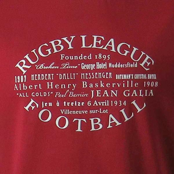 World Rugby League T-Shirt Vintage Red