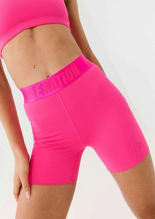 P.E Nation PE Nation Womens Intuitive Bike Short in Pink