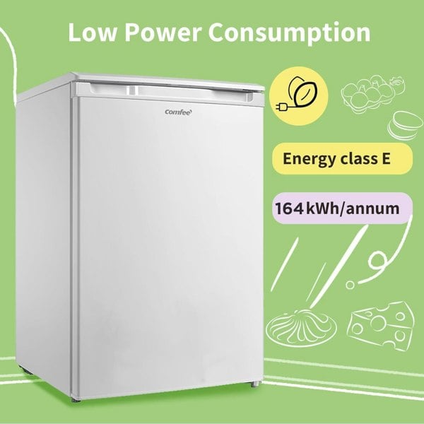 COMFEE 88L White Under Counter Freezer with 3 Drawers Comfee UK 