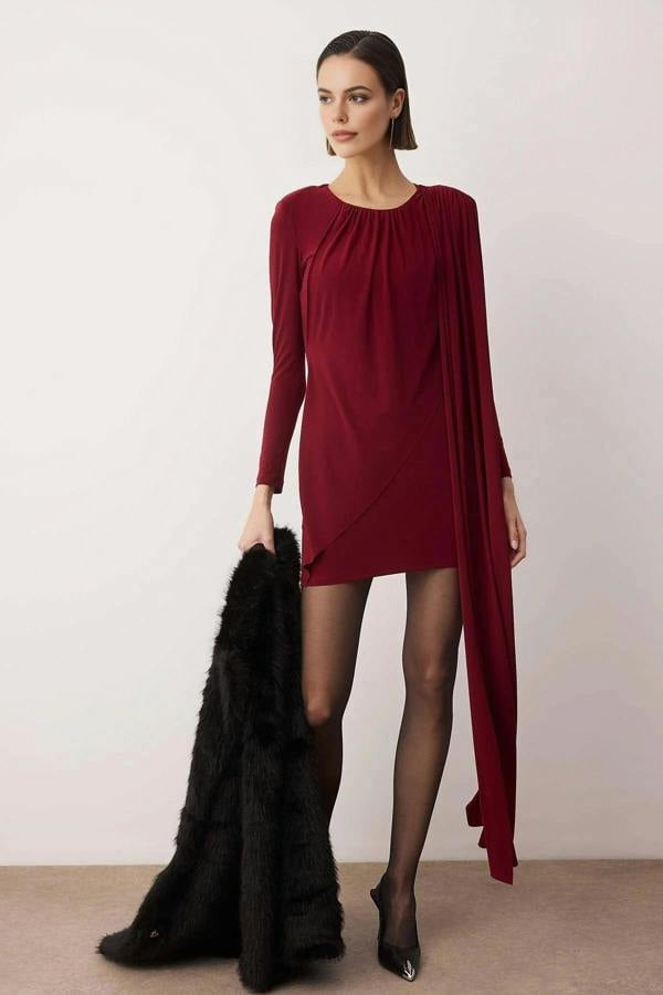 WOVCOR Knitted Mini Dress
