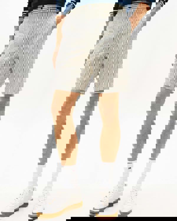 Tommy Hilfiger Dover 8 Inch Seersucker Strip Mens Shorts - Desert Sky/Ecru