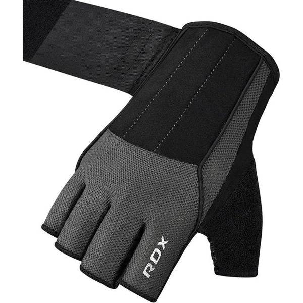 RDX Sports GYM WEIGHT LIFTING GLOVES W3 GREY WITH EVA PADDING PLUS
