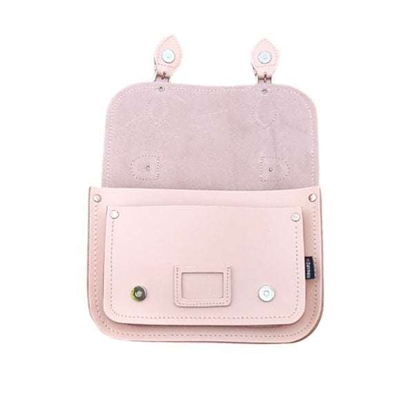 Zatchels Leather Midi Satchel - Cherry Blossom