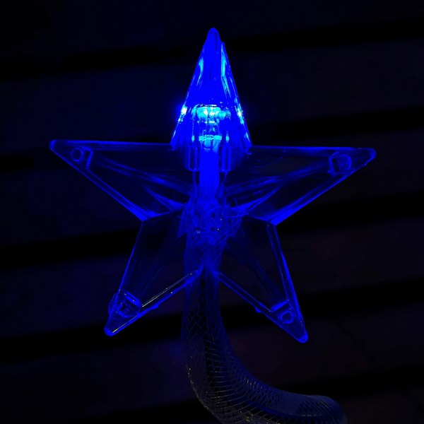 Samuel Alexander Set of 4 Battery Operated LED Multi Coloured Spiral Tree Path Lights Christmas Decoration with Timer