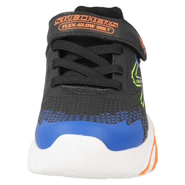 Skechers Boys Skechers Light Up Hook and Loop Casual Trainers Flex Glow Bolt 400138