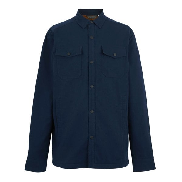 Regatta Mens Spennith Plain Shirt Jacket - Navy Blue/Glazed Ginger